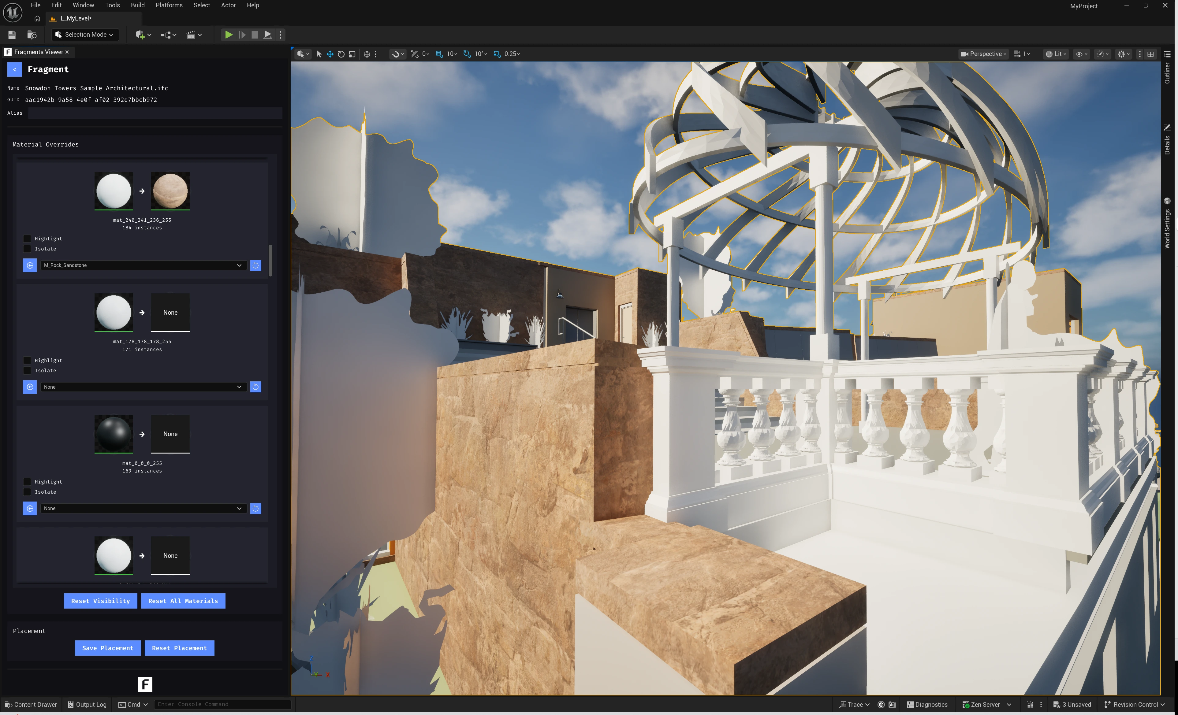Fragments Viewer material override — After